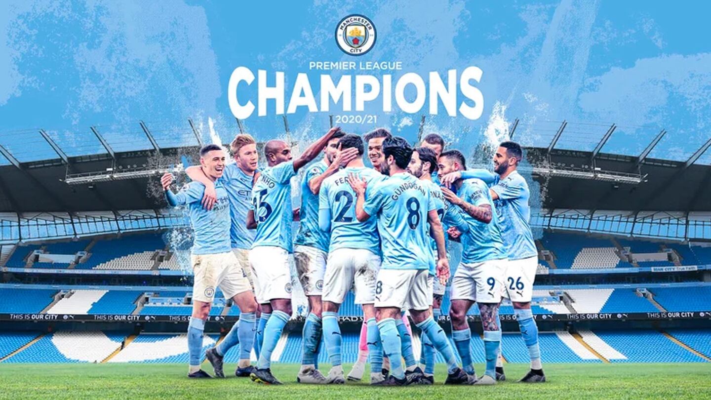 Manchester City es campeón de la Premier League 2020-2021