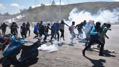 ‘Ayotzinapa no se rinde’: Normalistas acusan que Guardia Nacional buscó enfrentamiento en Palo Blanco