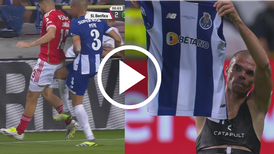 ¡Pepe siendo Pepe! El capitán del Porto agredió a rival del Benfica y se fue expulsado mostrando su playera (VIDEO)