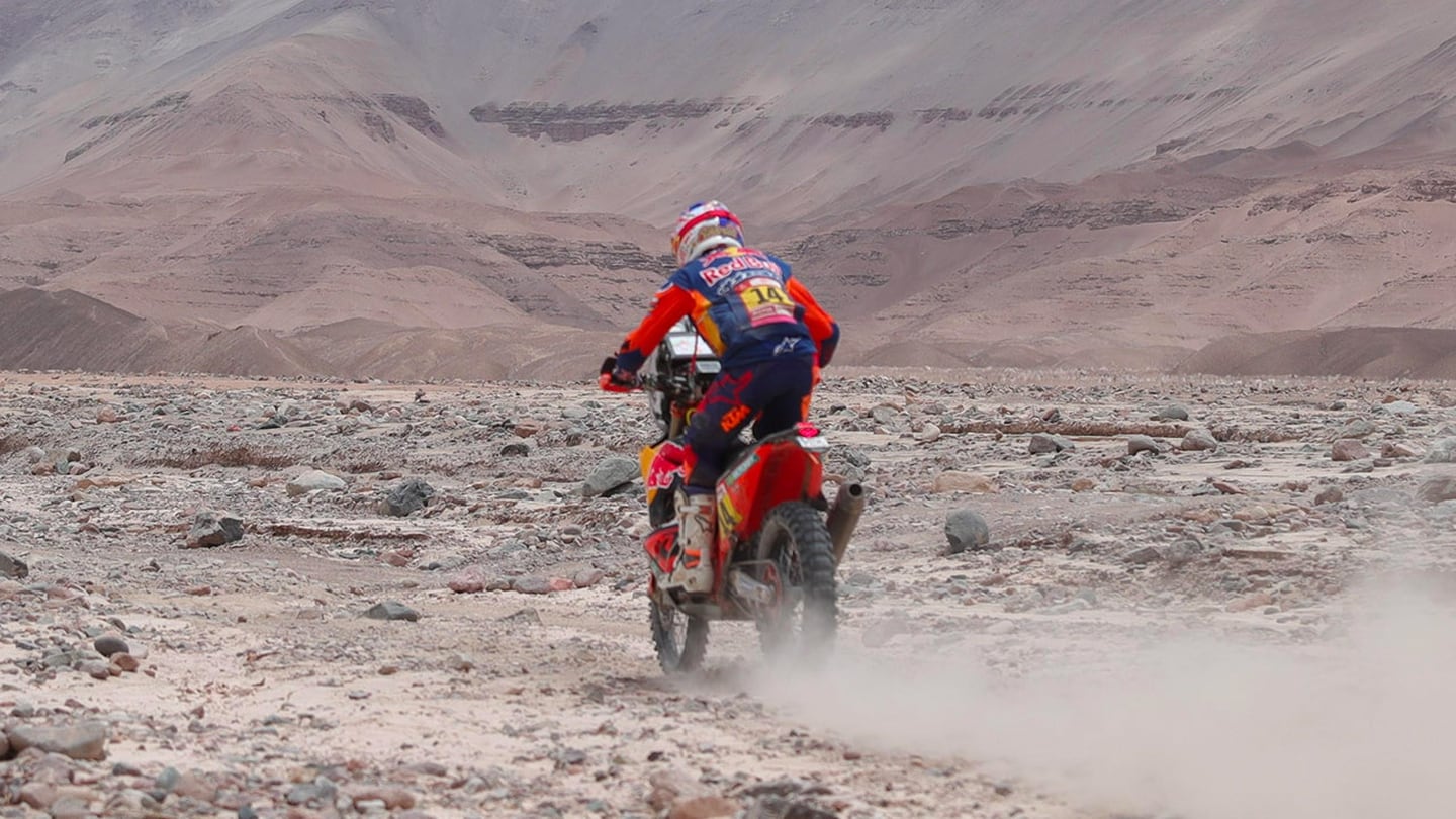 Sunderland se quedó con la quinta etapa del Dakar entre las motos