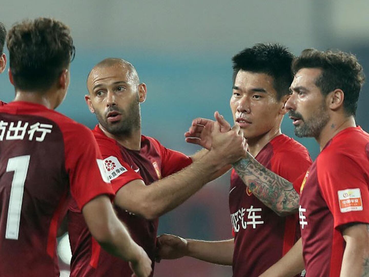 Javier Mascherano anotó por primera vez en el futbol de China