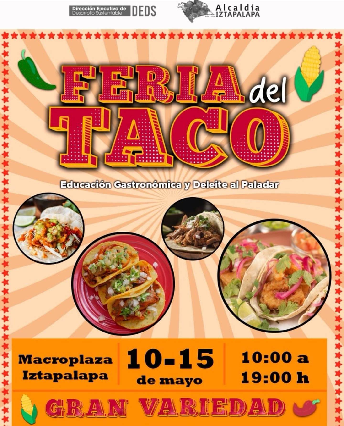 The poster of the Taco Fair in Iztapalapa.  (Photo: X @Alc_Iztapalapa)