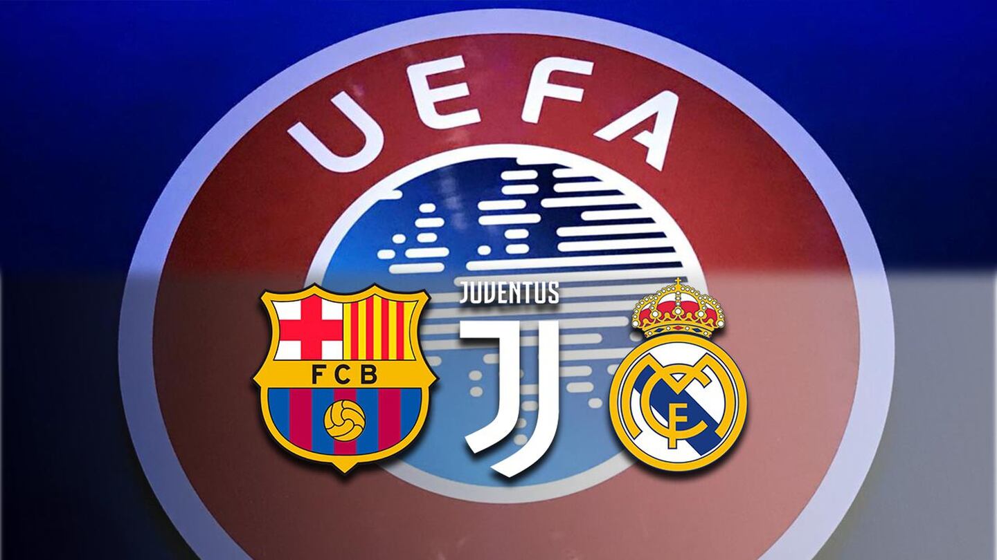UEFA suspendió procedimiento contra Barcelona, Real Madrid y Juventus