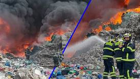 Se incendia planta recicladora en Valle de Chalco