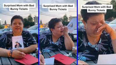 ‘Mi Bad Bunny’: Mujer llora de emoción tras recibir boletos para ver al ‘Conejo Malo’