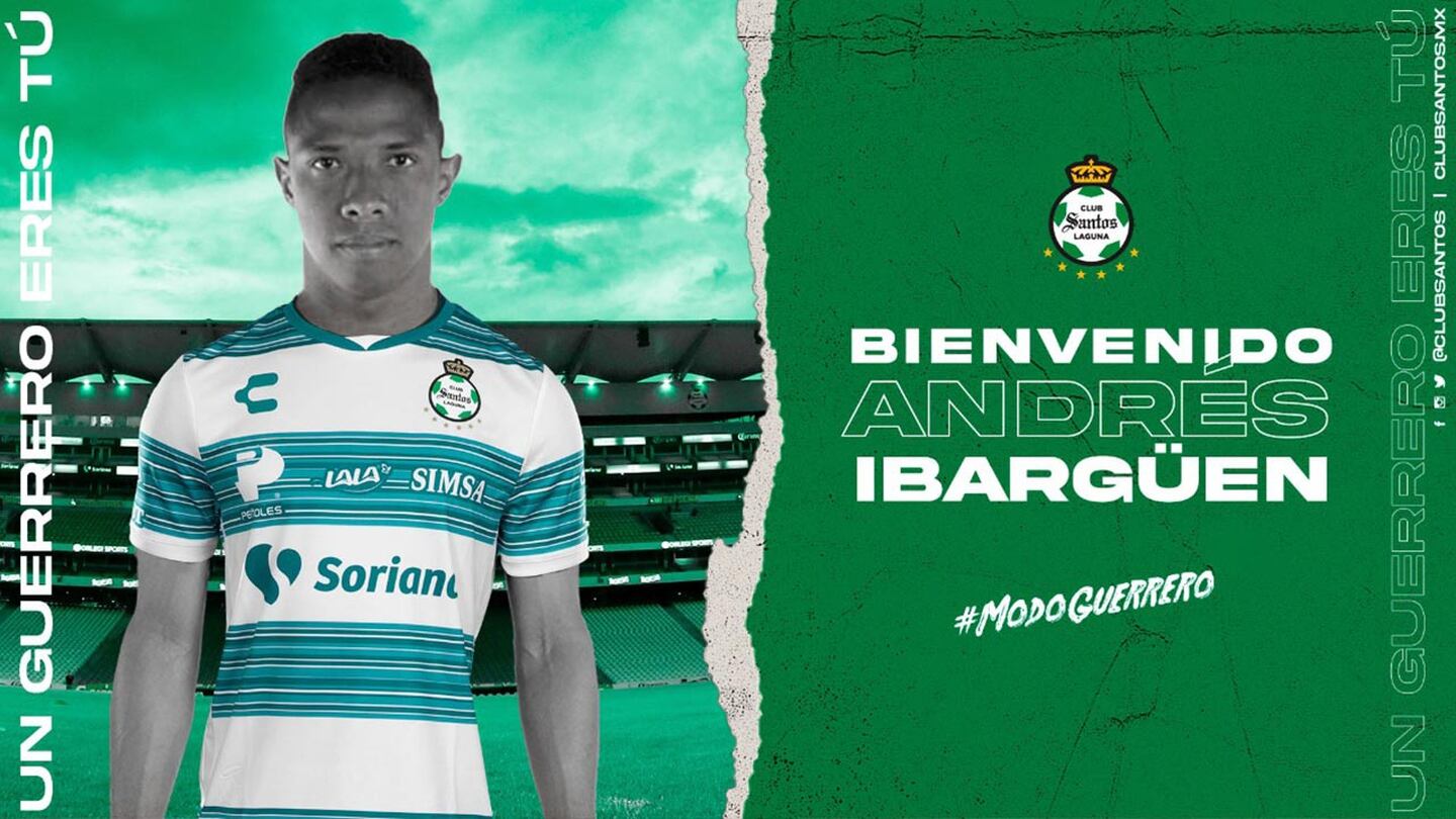 OFICIAL I Andrés Ibargüen es nuevo jugador de Santos Laguna