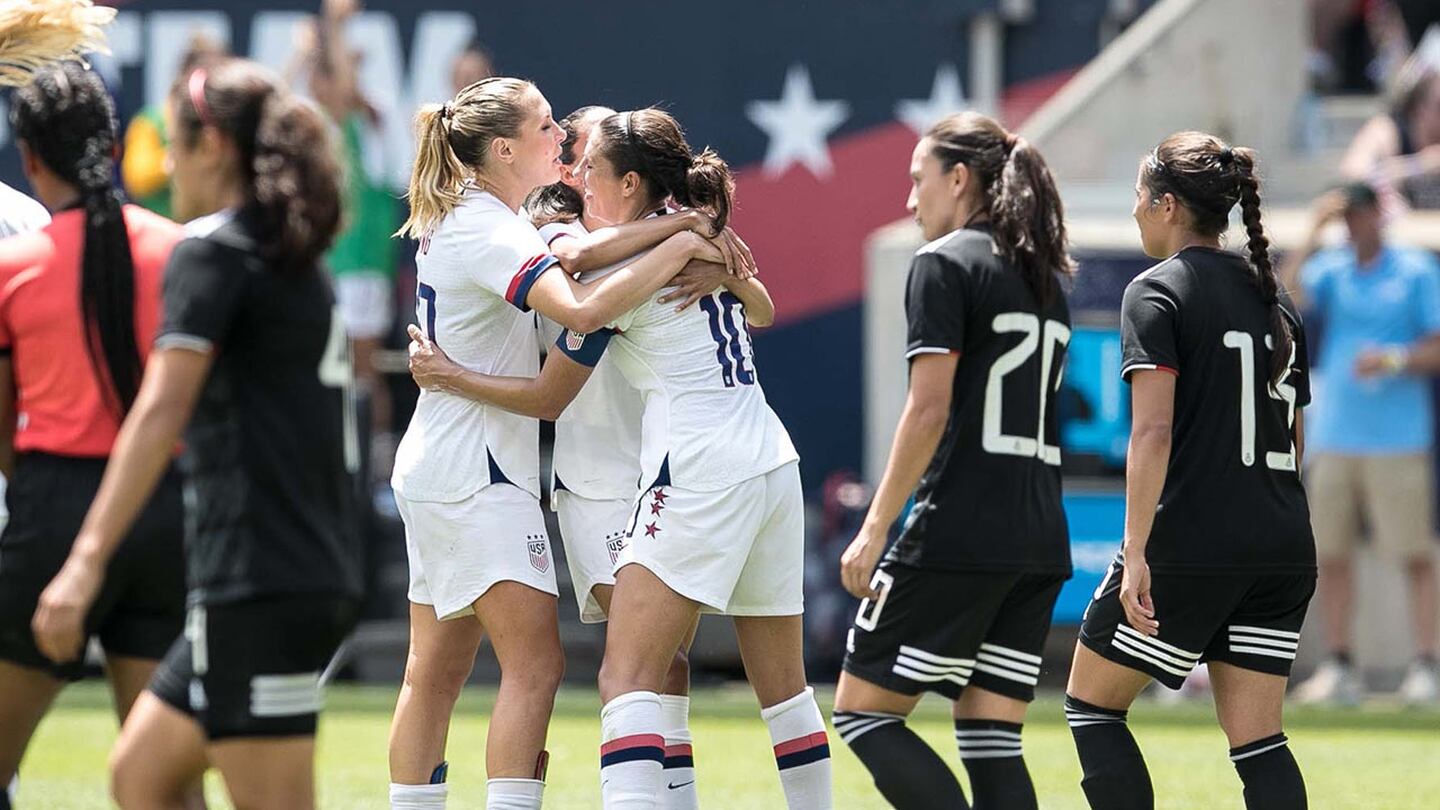 ¡Listas para Francia 2019! EE. UU. goleó a México en su último partido previo al Mundial femenil