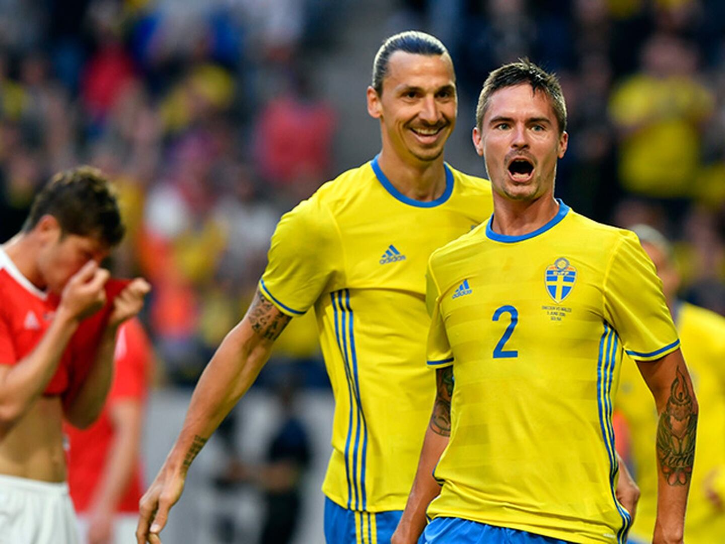 Suecia goleó a Gales en el último amistoso