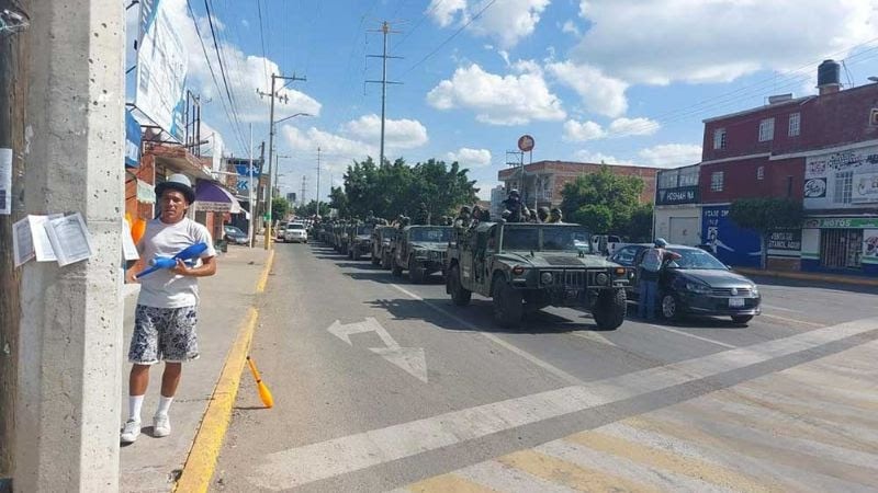Al menos 250 militares arribaron a Irapuato, Guanajuato, luego de una jornada violenta que dejó 18 muertos en 24 horas