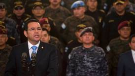 Presidente de Guatemala anuncia que no renovará misión anticorrupción de ONU