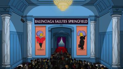 Balenciaga presenta su nueva colección en el desfile de ¿Los Simpson?