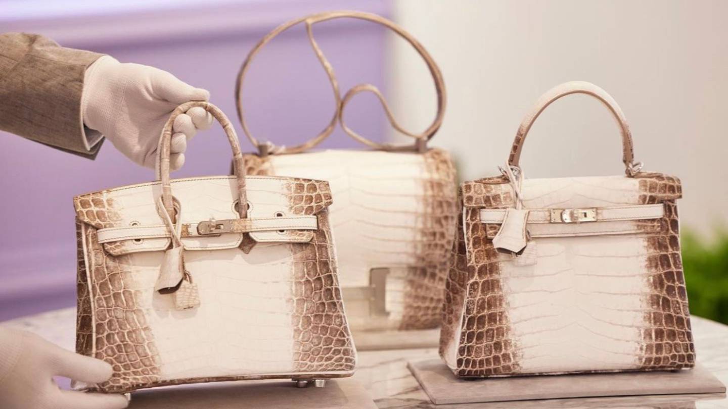 Bolso Hermès de piel de cocodrilo blanco será subastado en 500 mil dólares – Financiero