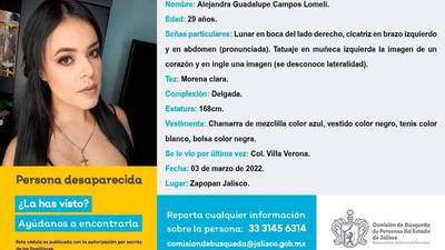Juez obliga a la Fiscalía de Jalisco a informar sobre la desaparición de Alejandra Guadalupe