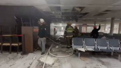 ¿Una limpia para NL?: Se incendia aeropuerto y afecta terminal C