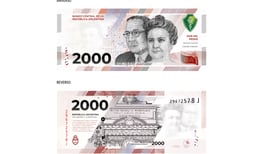 Así es el billete de 2 mil pesos que Argentina lanzará para combatir la inflación 