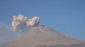 Volcán Popocatépetl emite 156 exhalaciones en 24 horas
