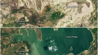 ¡Impactante! La NASA revela fotos del antes y después de la sequía en presa de Nuevo León