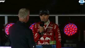 Checo Pérez revela por qué perdió 2° lugar ante Leclerc en Las Vegas, pese a ayuda de Verstappen (VIDEO)