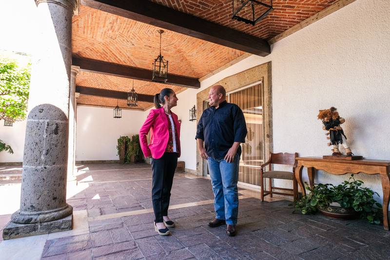 Claudia Sheinbaum visitó al gobernador de Jalisco, Enrique Alfaro