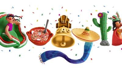 ¡Google da el grito! Pozole, bailable y campanas para celebrar 200 años de la Independencia de México
