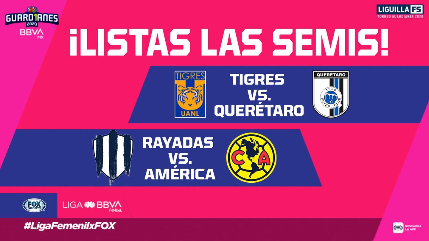¡Definidas las semifinales del Guard1anes 2020 en la Liga MX Femenil!