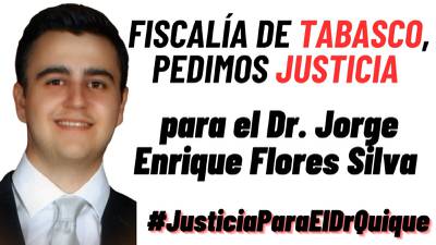 ‘No se suicidó, lo mataron’: Exigen justicia para Jorge Flores, médico en Tabasco