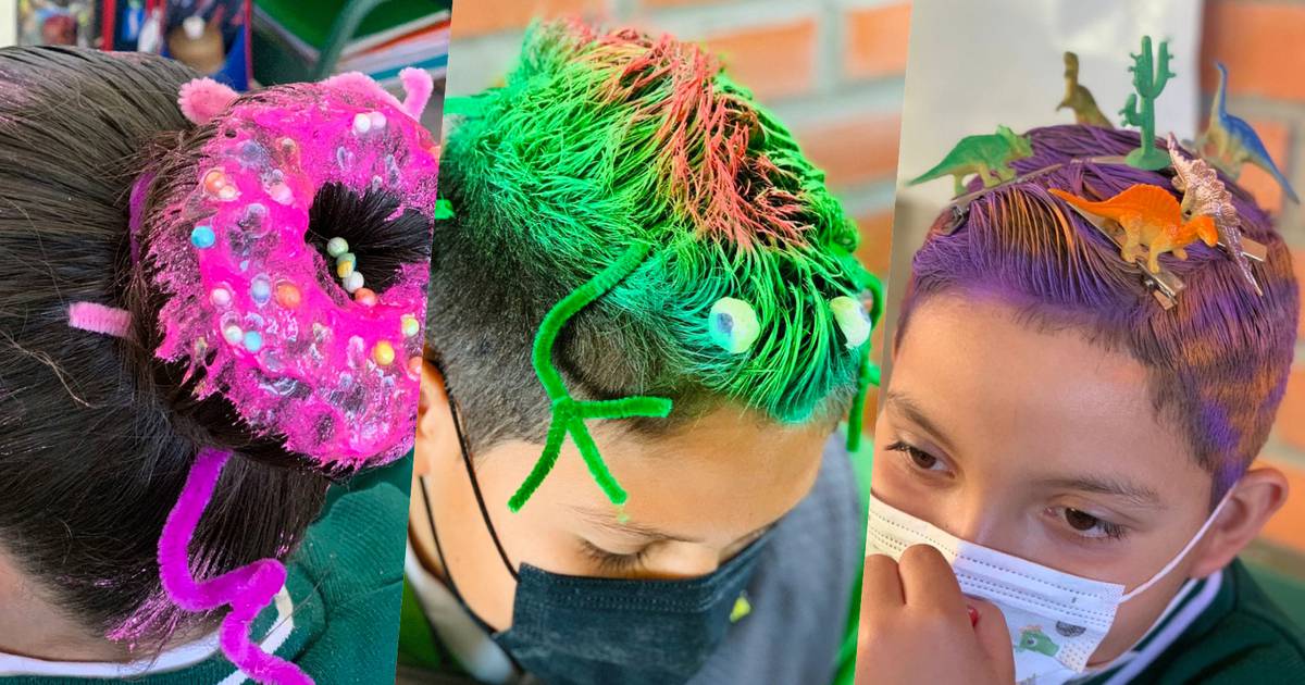 Peinados Locos': la tendencia en las niñas y los niños que combina  creatividad y diversión – El Financiero