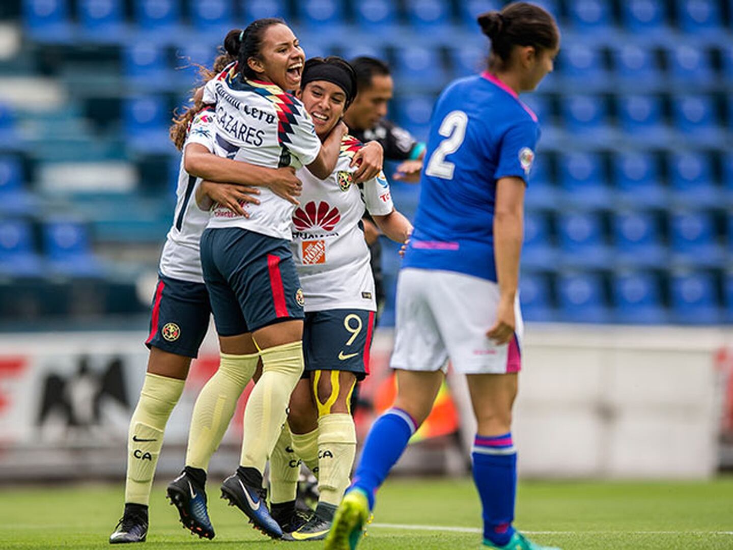 América no tuvo piedad de Cruz Azul en la Liga MX Femenil