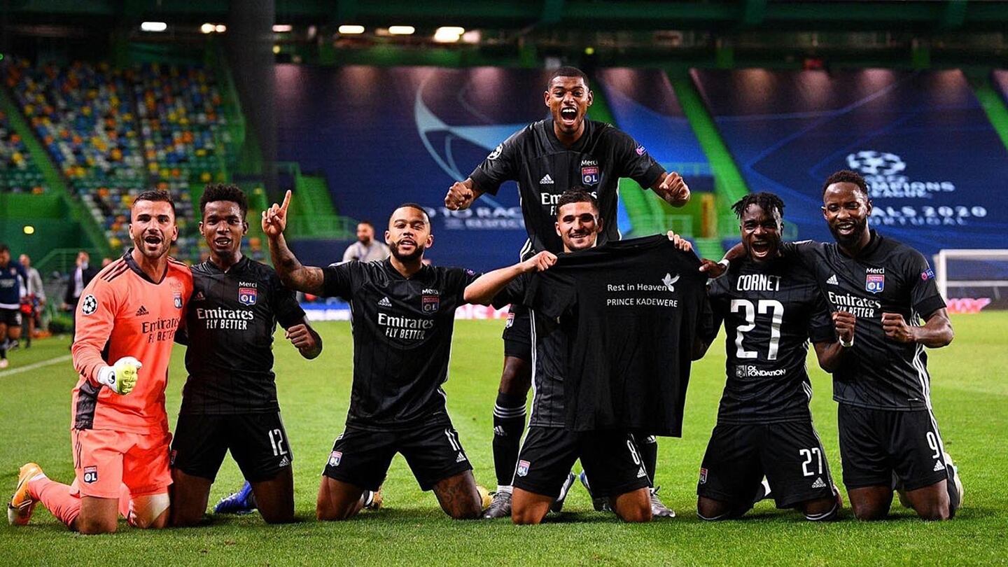 ¡Con dedicatoria hasta el cielo! Lyon rindió homenaje a Prince Kadewere con la victoria sobre Manchester City