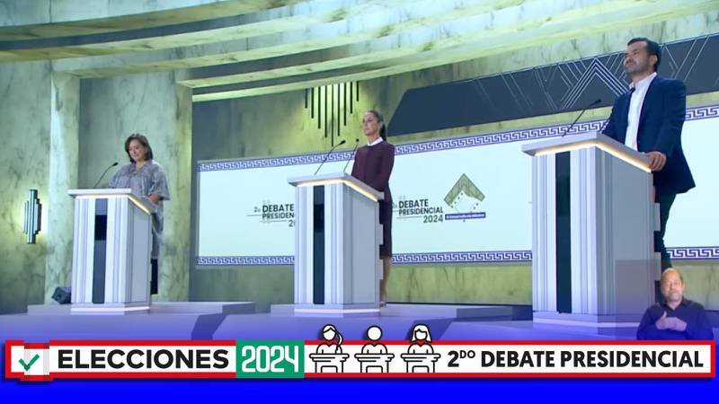 Segundo debate presidencial 2024: Así fueron los ataques y propuestas de Sheinbaum, Gálvez y Máynez