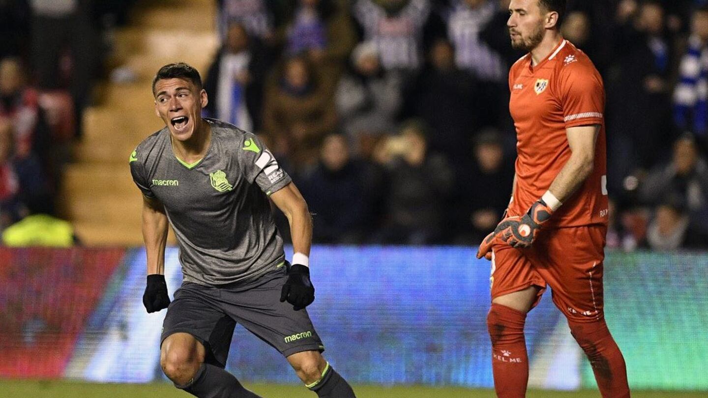 Con gol de Héctor Moreno incluído, la Real Sociedad le sacó el empate al Rayo en Vallecas