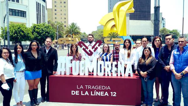 #FueMorena: PAN coloca monumento por víctimas de tragedia en L12 del Metro