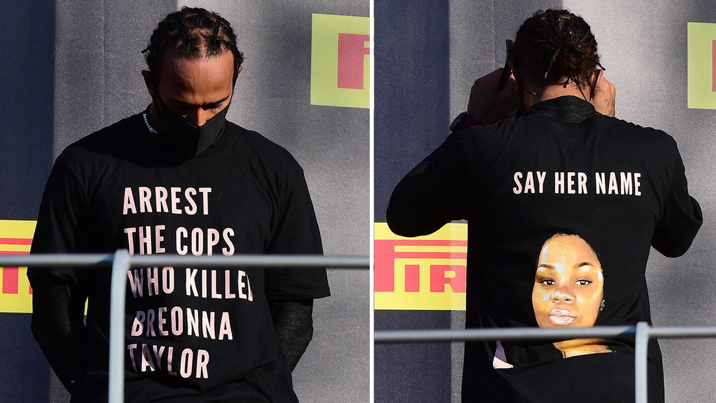 FIA investigará a Lewis Hamilton por su camiseta sobre Breonna Taylor
