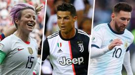 Rapinoe, Cristiano y Messi, entre los nominados al The Best 2019 de la FIFA
