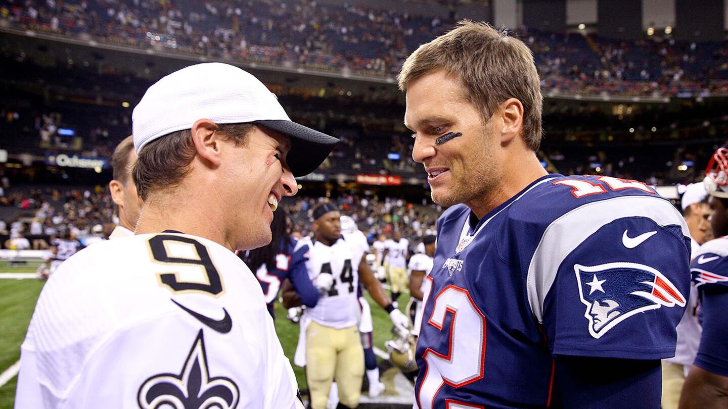 Tom Brady y Drew Brees tocarán a la puerta de la historia en la semana cinco de la NFL