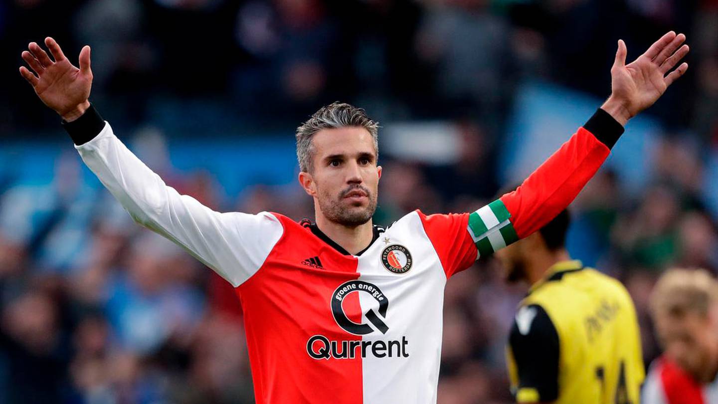 Robin van Persie debutó y se retiró con el Feyenoord.