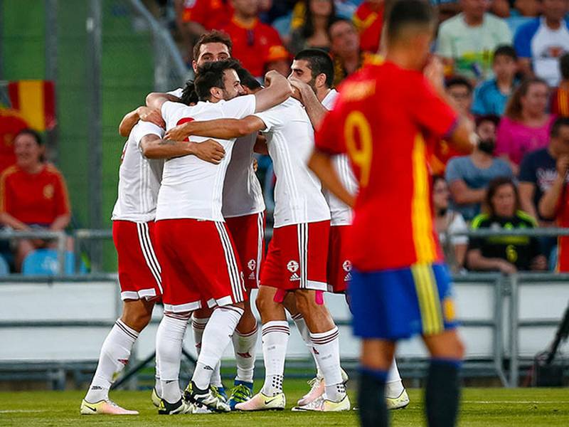 España perdió ante Georgia en su última prueba