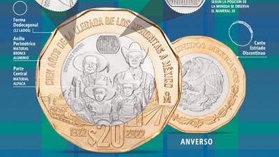 Banxico lanza moneda de 20 pesos que conmemora llegada de los menonitas a México