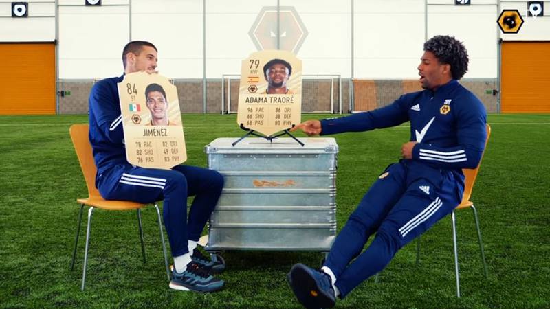 Adama Traoré, 'indignado' porque Raúl Jiménez tiene mejor físico en FIFA 21