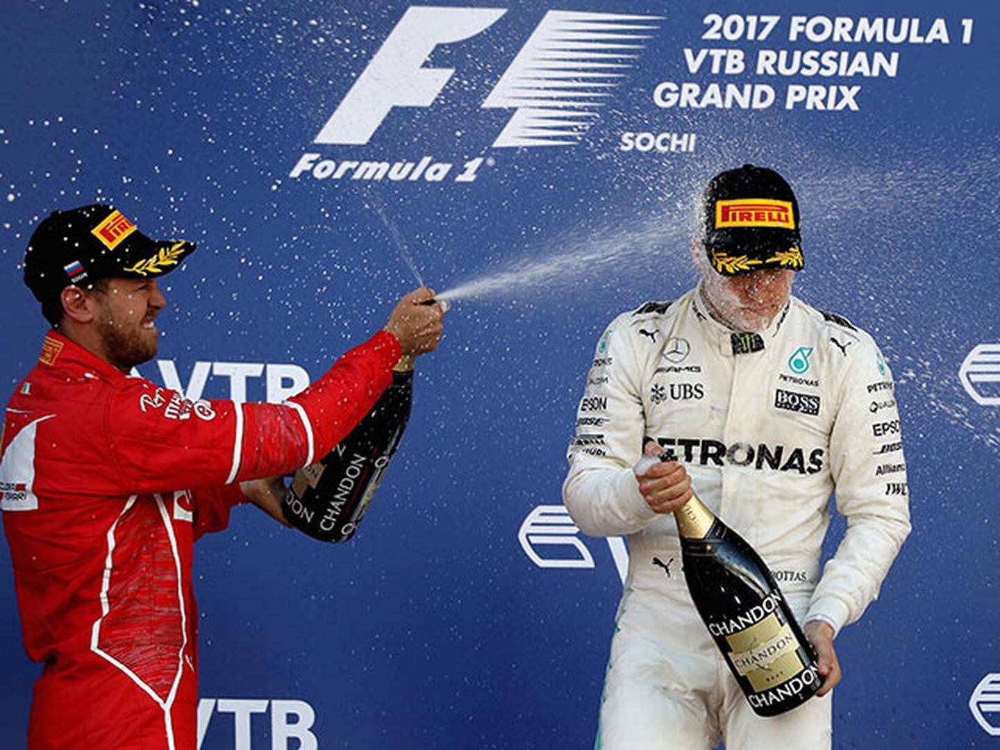 Vettel: 'Bottas es el hombre de la carrera'