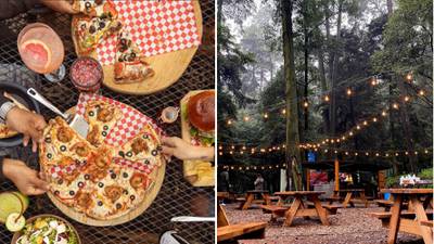 Restaurantes en medio del bosque: pizzas a la leña y drinks deliciosos