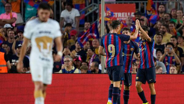 Barcelona vs. Pumas: Así fue el primer gol de Lewandowski en la goleada tempranera