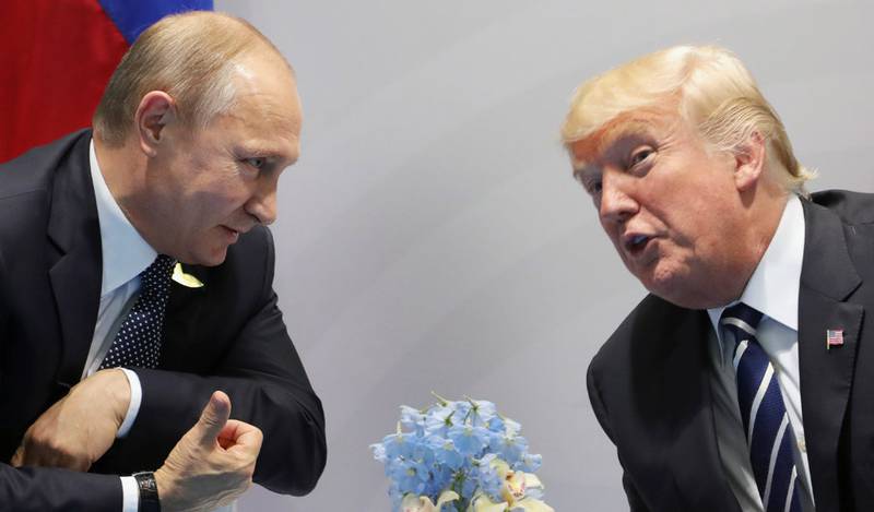 Trump y el presidente ruso durante la cumbre G20 de la semana pasada en Alemania