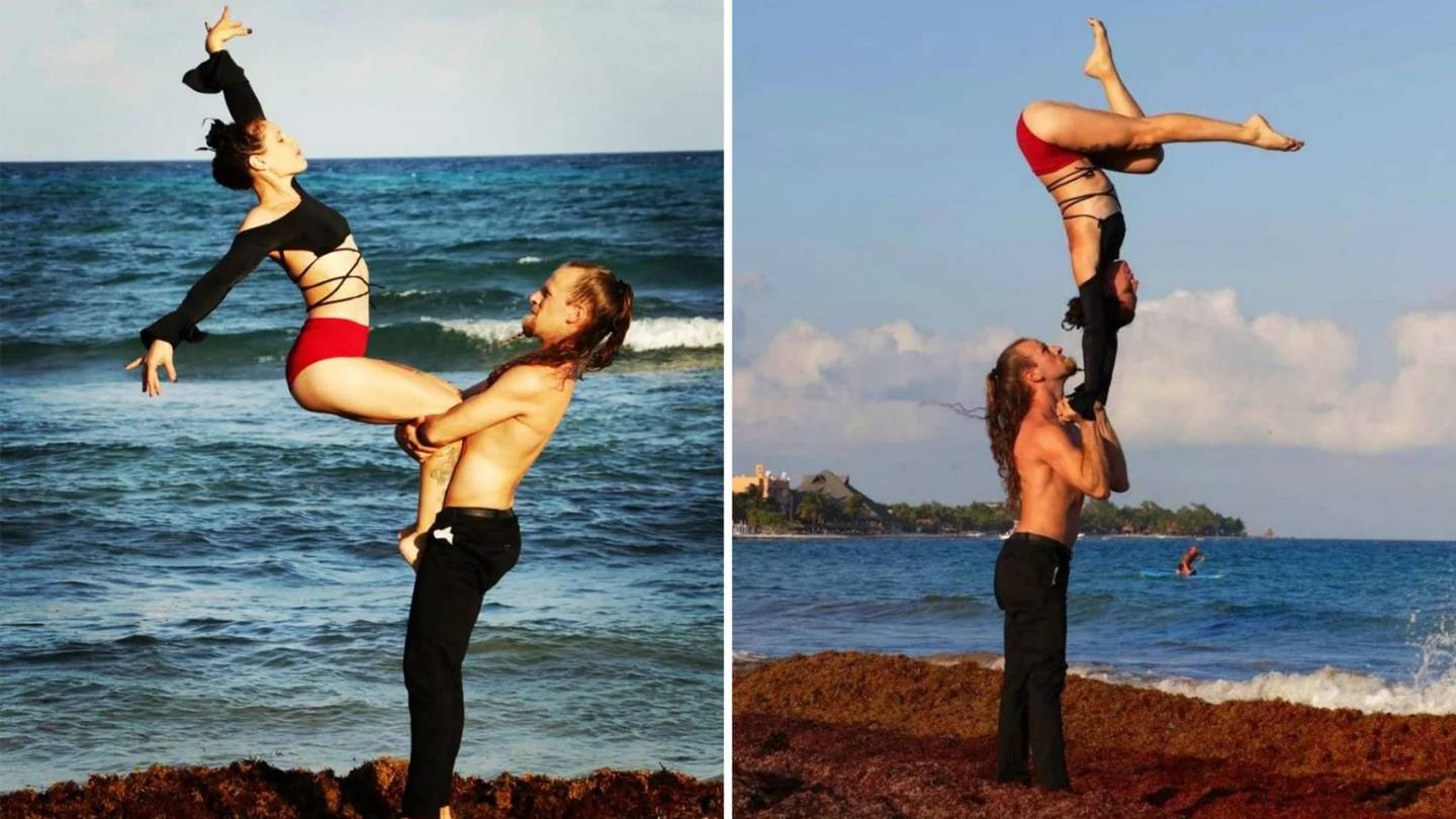 Vanesa Silva y Gerónimo formaban parte de un dúo acrobático. (Instagram @artduoo)