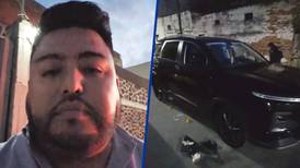 Atacan a balazos la camioneta del periodista Andrés Salas; descendió de ella minutos antes