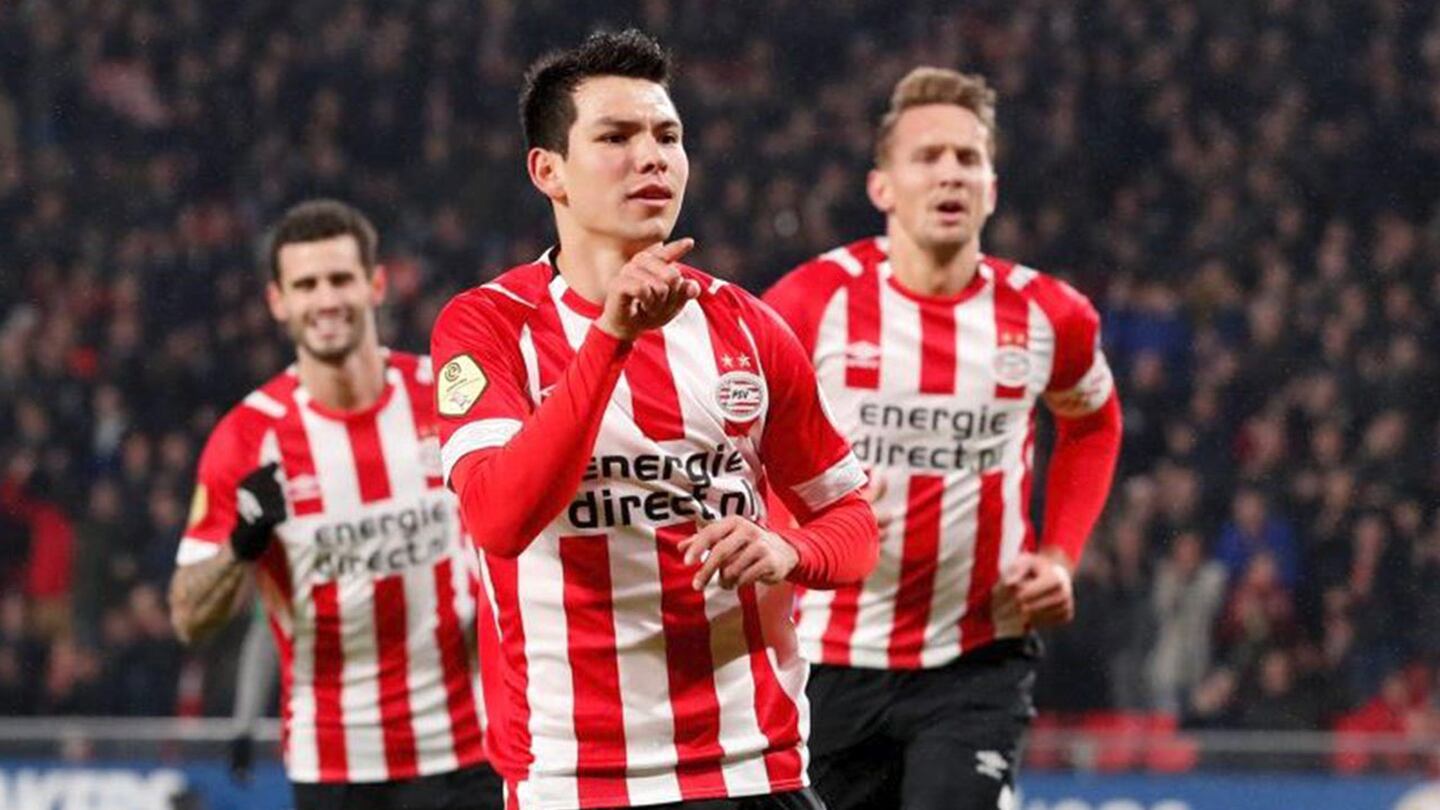 ¡Un doblete de 'Chuky' Lozano da nueva victoria al PSV!