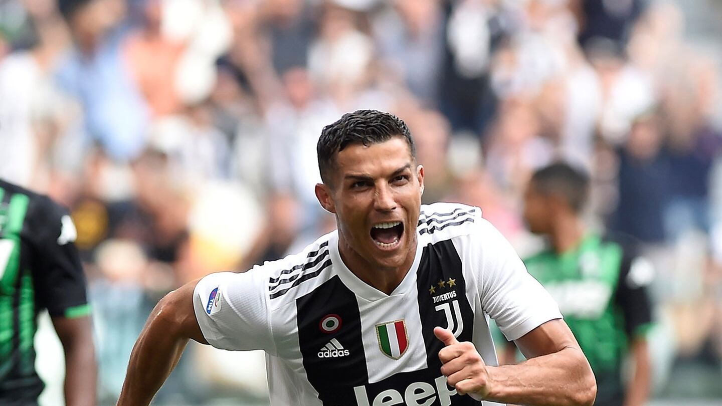 Cristiano marcó sus primeros goles en la victoria de Juventus