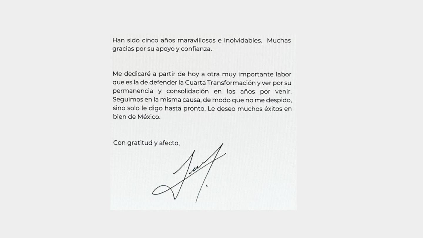 Marcelo Ebrard compartió su texto de renuncia a SRE. (Fotos: Twitter/@m_ebrard)