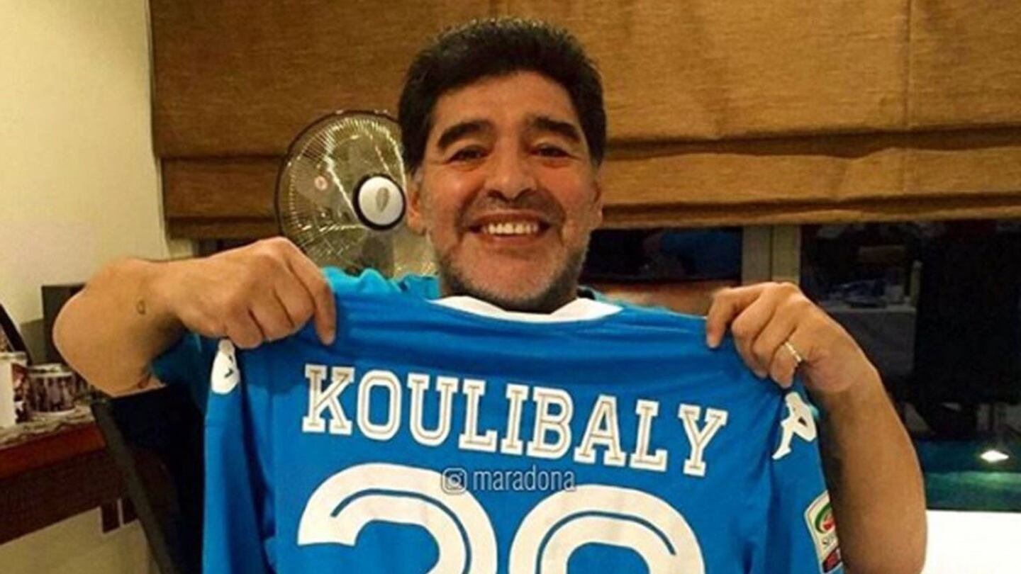 Maradona apoyó a Koulibaly: 'Yo también sufrí cantos racistas'