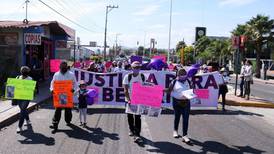 Marchan en Temixco para exigir justicia por dos feminicidios 